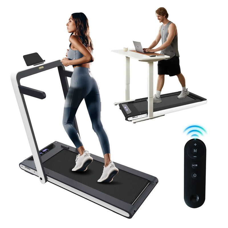 2 in 1 Under Desk Treadmill 2.5HP Folding Electric Machine by HouseOfZazla