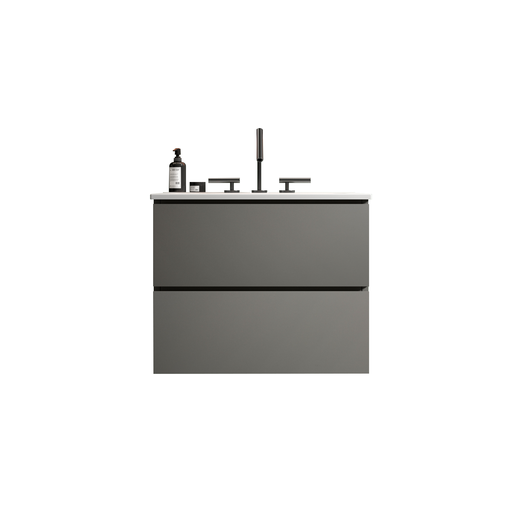 TIA 24" Wall Mount Space Grey Bathroom Vanity by HouseOfZazla