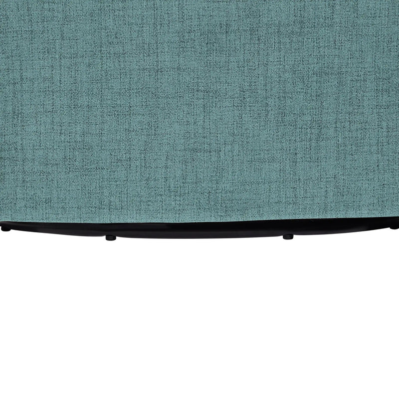 Solitude - Skirted Swivel Accent Chair With Hemp Like by HouseOfZazla