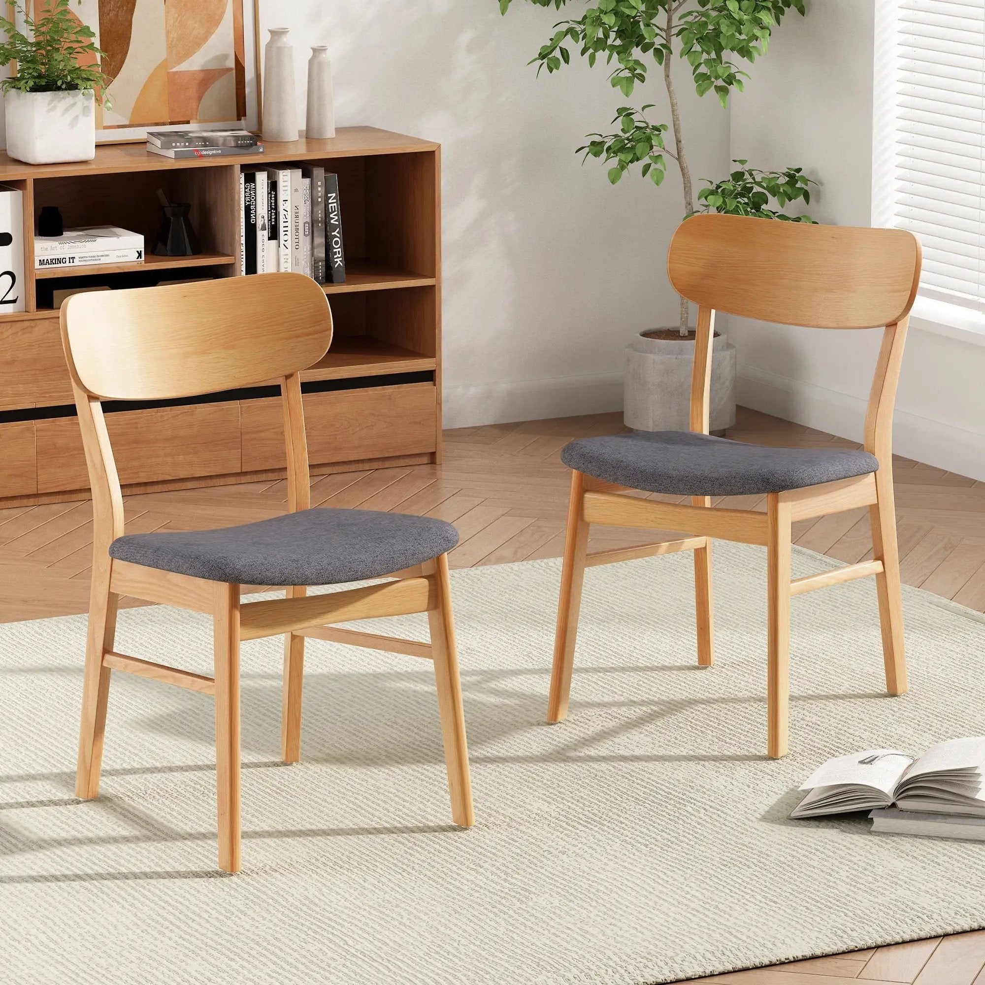 Dining Chairs With Cushioned Seat (Set of 2) by HouseOfZazla