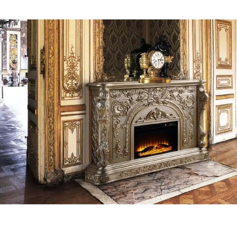 Danae - Fireplace - Antique Silver by Unique Piece Furniture