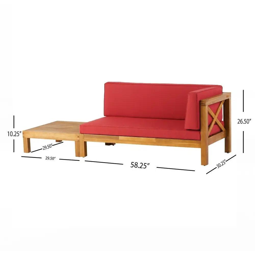 Brava X Back Corner Bench With Coffee Table by HouseOfZazla