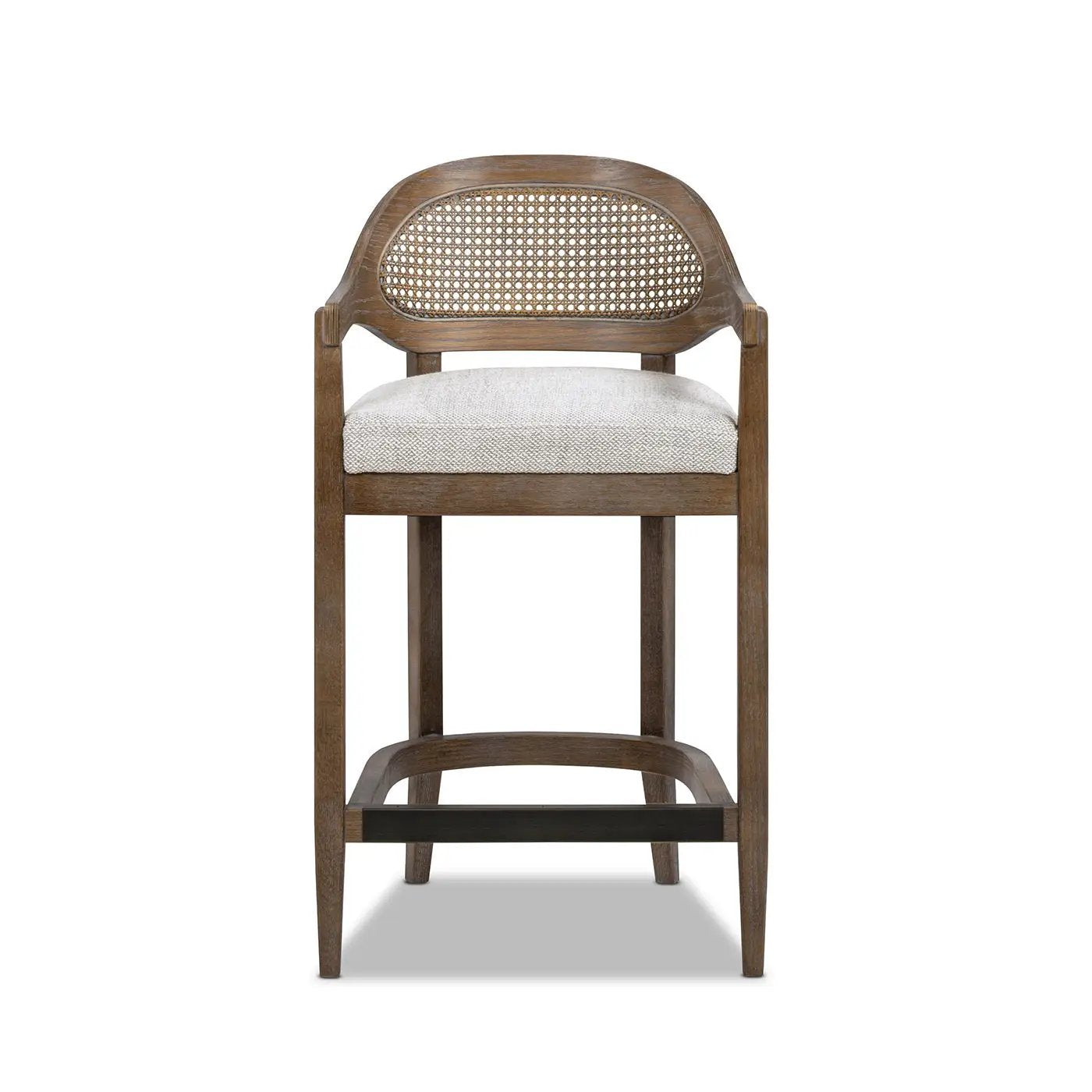Americana Mid-Century Modern 26" Cane Back Counter Stool by HouseOfZazla