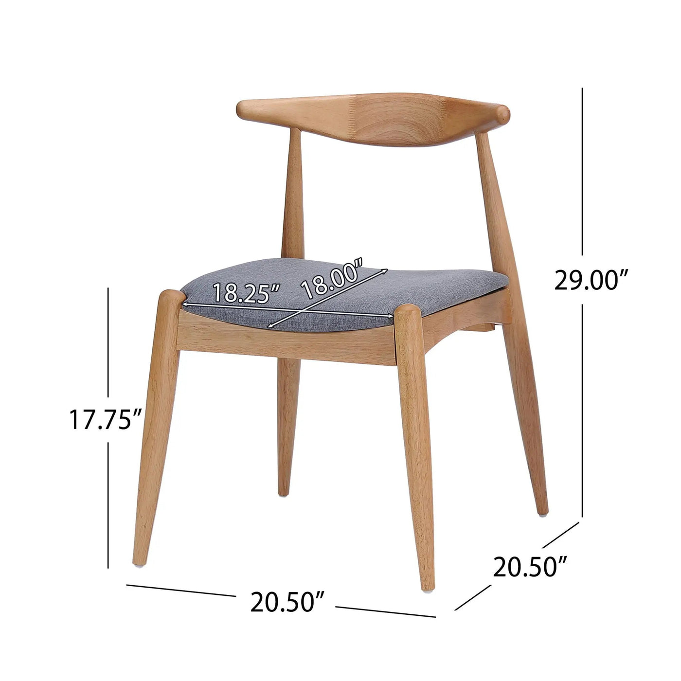 Elegant Dining Chairs With Ergonomic Backrest & Comfort Cushions (Set of 2) by HouseOfZazla