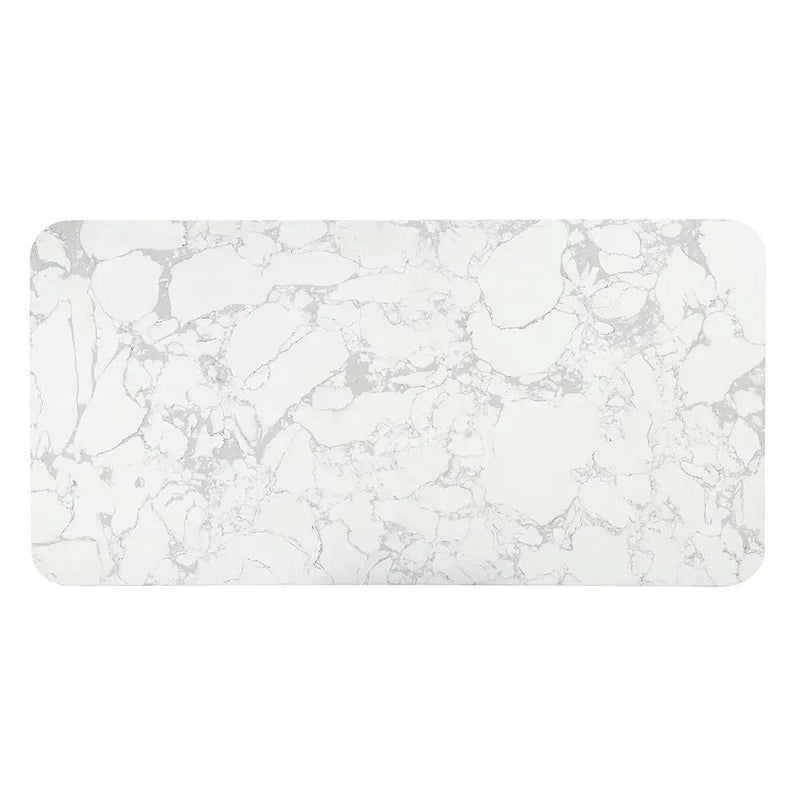 Clayten - Dining Table With Marble Top - White Natural Marble Top & Espresso by Unique Piece Furniture