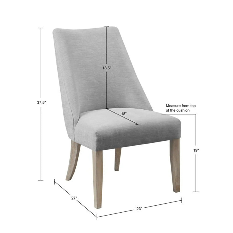 Winfield - Upholstered Dining Chair (Set of 2) - Light Gray by Unique Piece Furniture