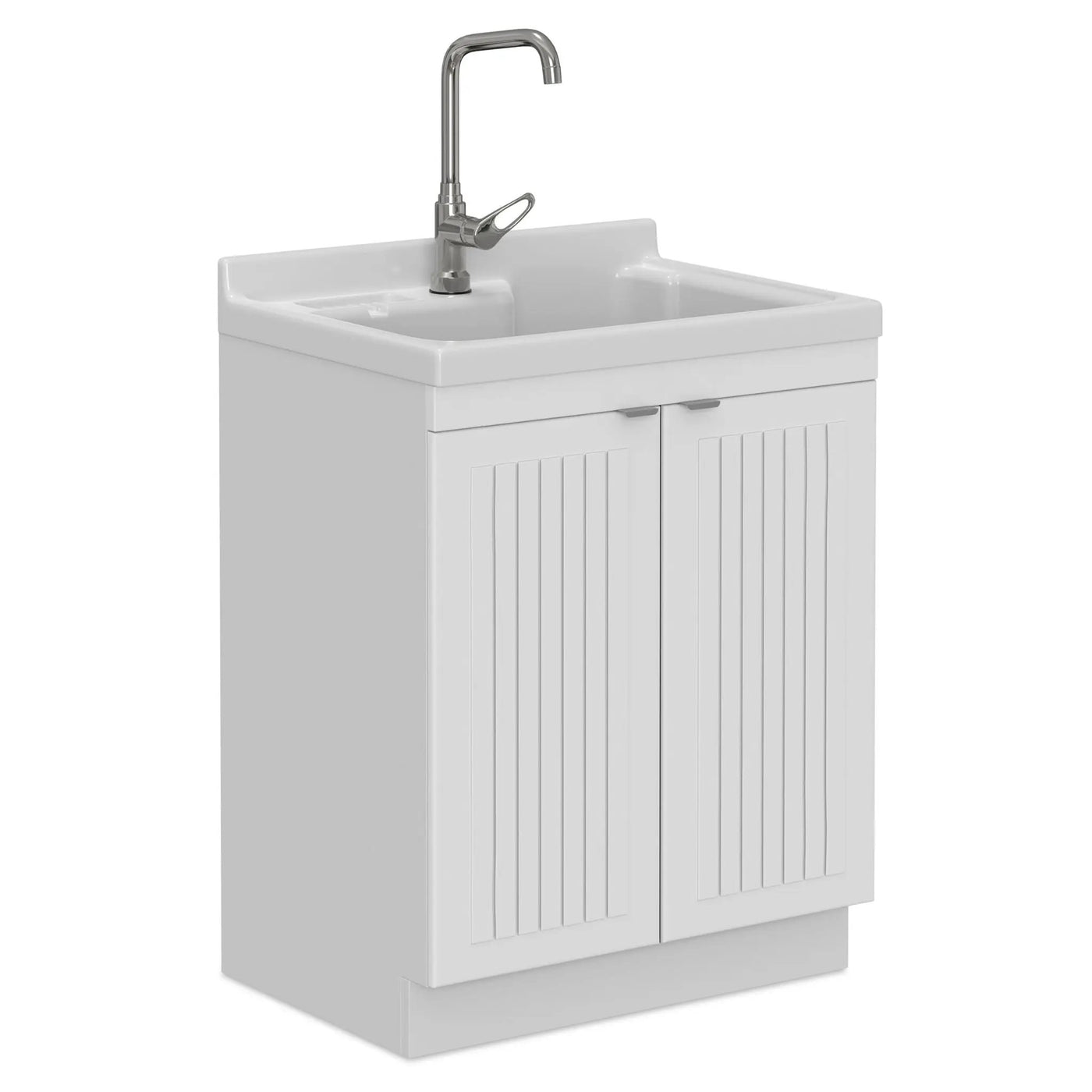 Murphy - Laundry Cabinet & Faucet And Stainless Steel Sink by HouseOfZazla