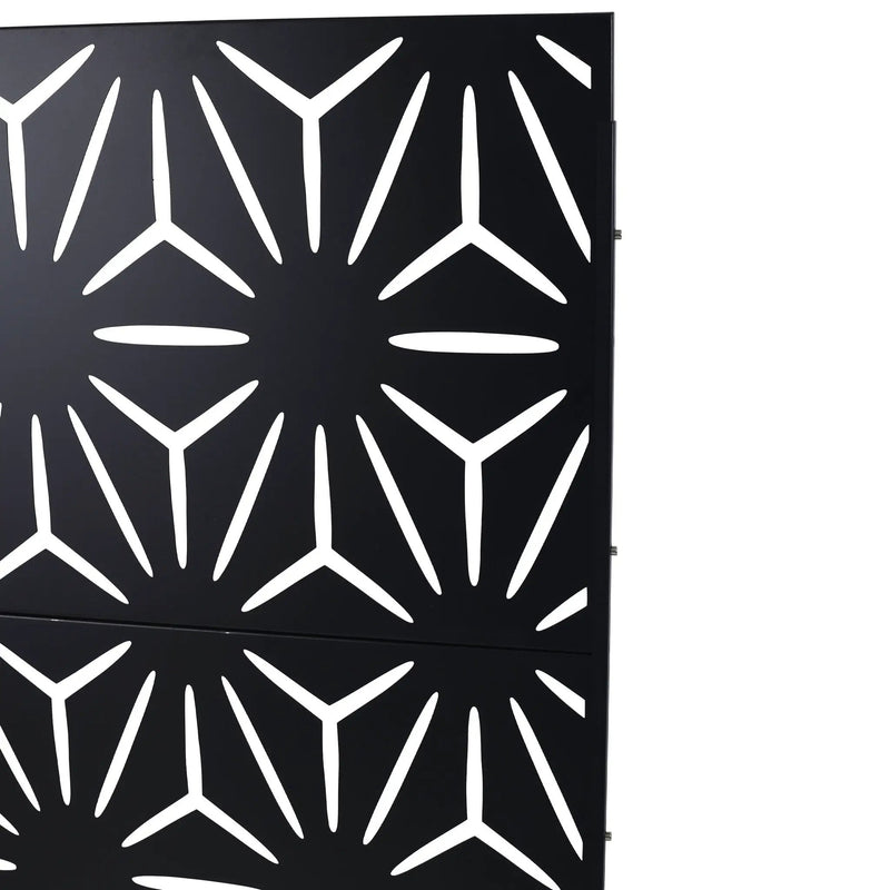 Outdoor & Indoor Metal Privacy Screen, Freestanding Decorative Panels by HouseOfZazla