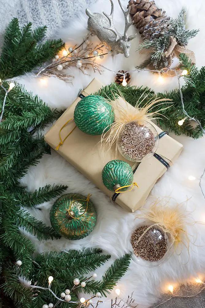 Christmas Ball Glass Decorative Hanging Ball Christmas Tree Ornaments For Holiday Party Decorations by HouseOfZazla