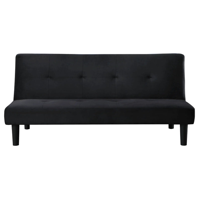 Stanford Upholstered Tufted Convertible Sofa Bed Black by Unique Piece Furniture