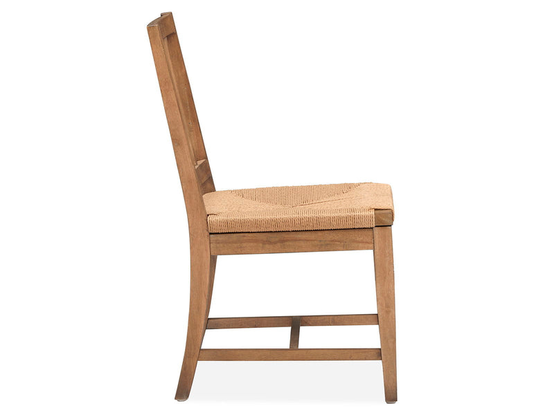 Lindon - Dining Side Chair With Paper Cord Seat (Set of 2) - Light Brown, photo 4 of 7