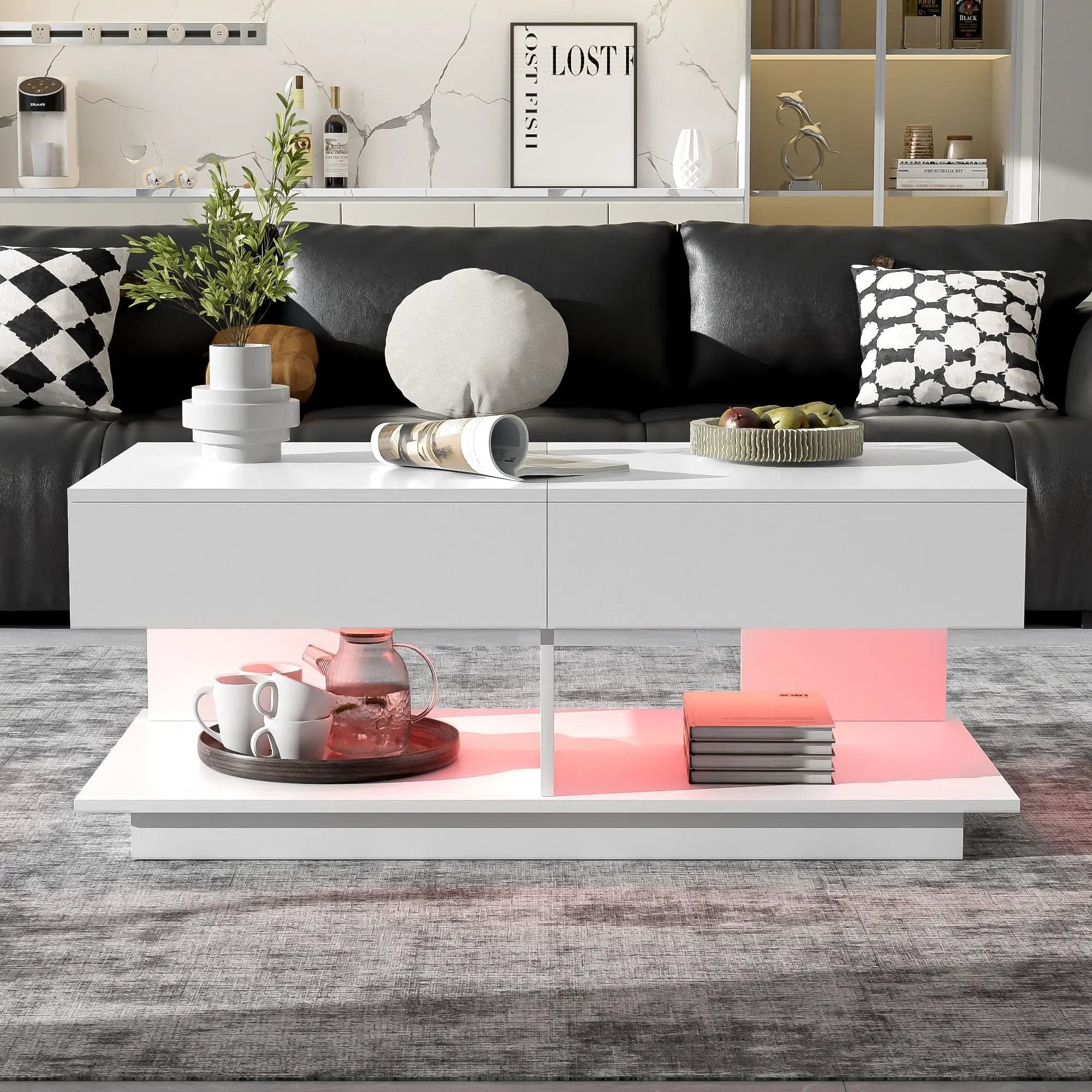 Multifunctional Adjustable Coffee Table With Hidden Storage Space For Living Room by HouseOfZazla
