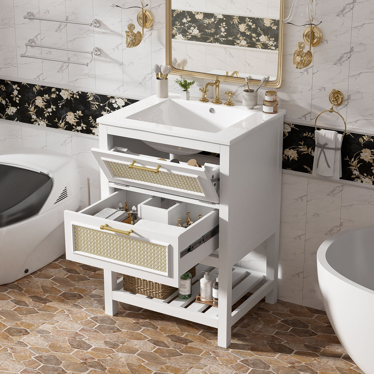 Modern Bathroom Vanity With Integrated Sink, photo 13 of 31
