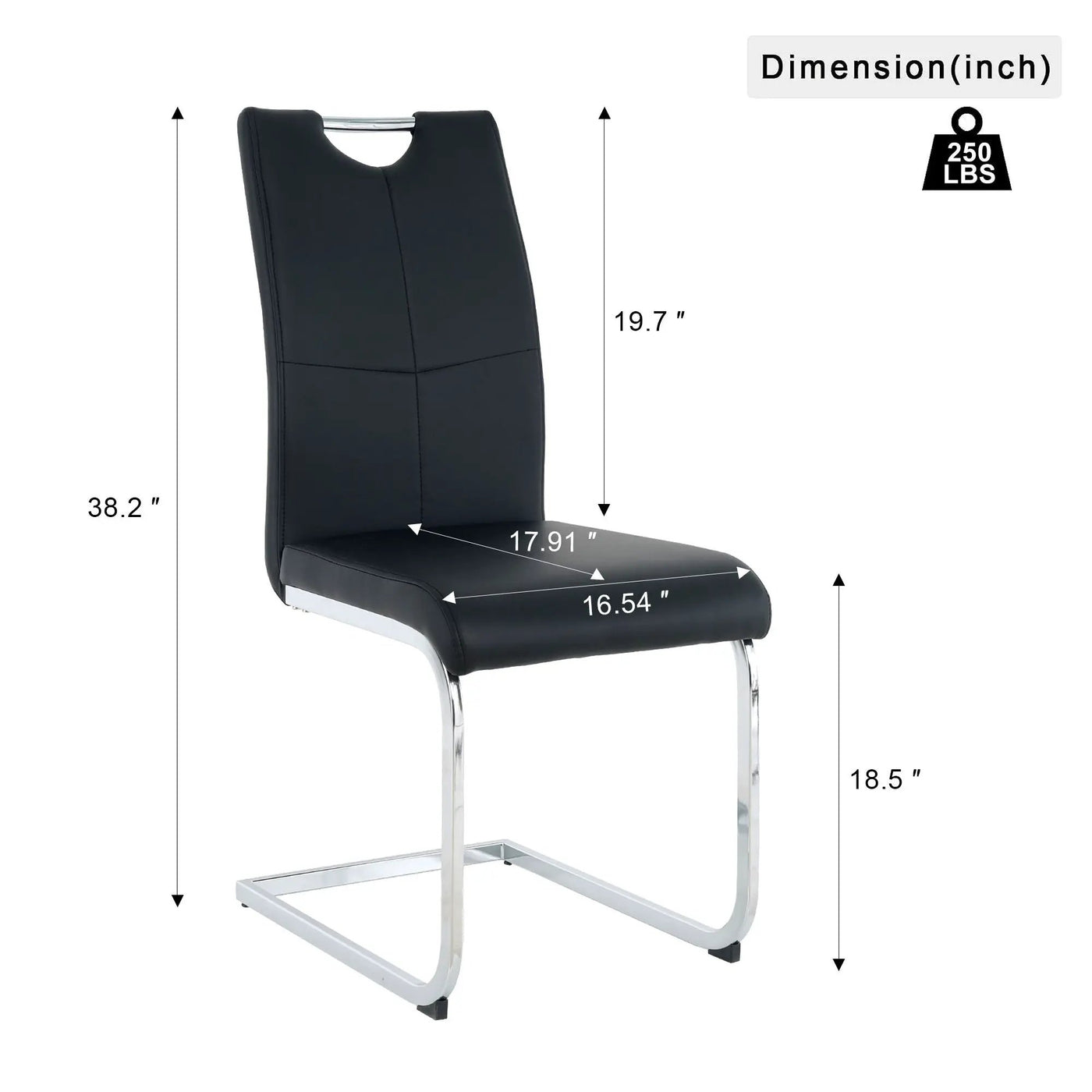 Modern Dining Chairs With Padded Seat And Metal Legs by HouseOfZazla