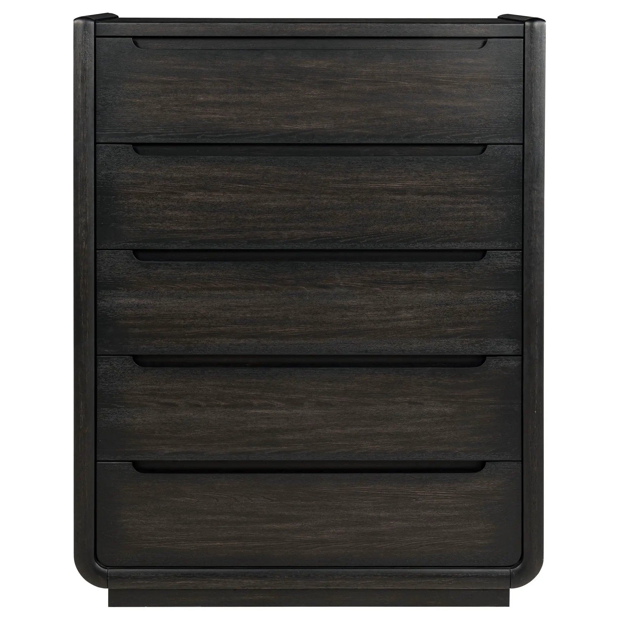 Leandro 5-drawer Bedroom Chest of Drawers Burnished Black by Unique Piece Furniture