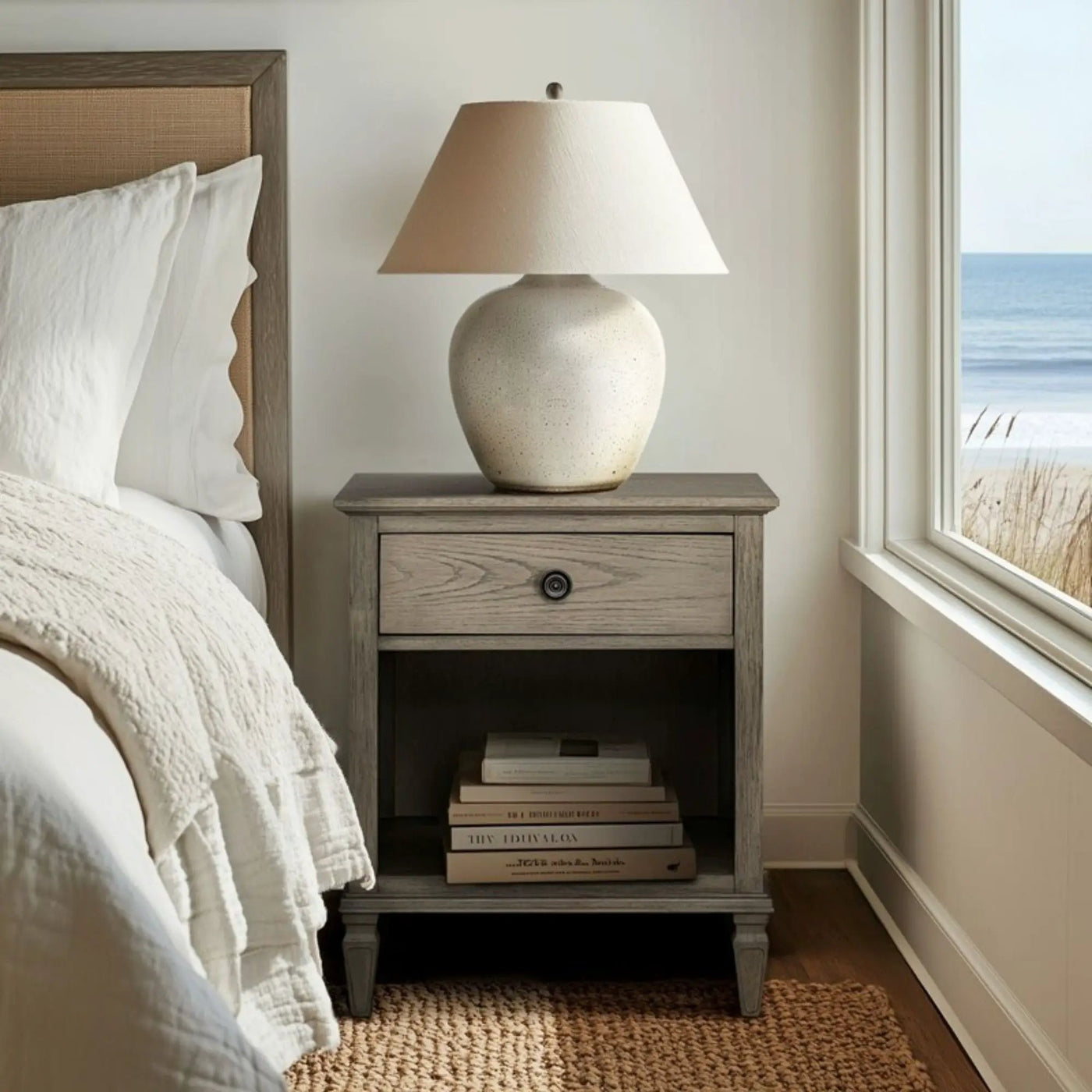 Victoria - Nightstand With Open Storage by HouseOfZazla