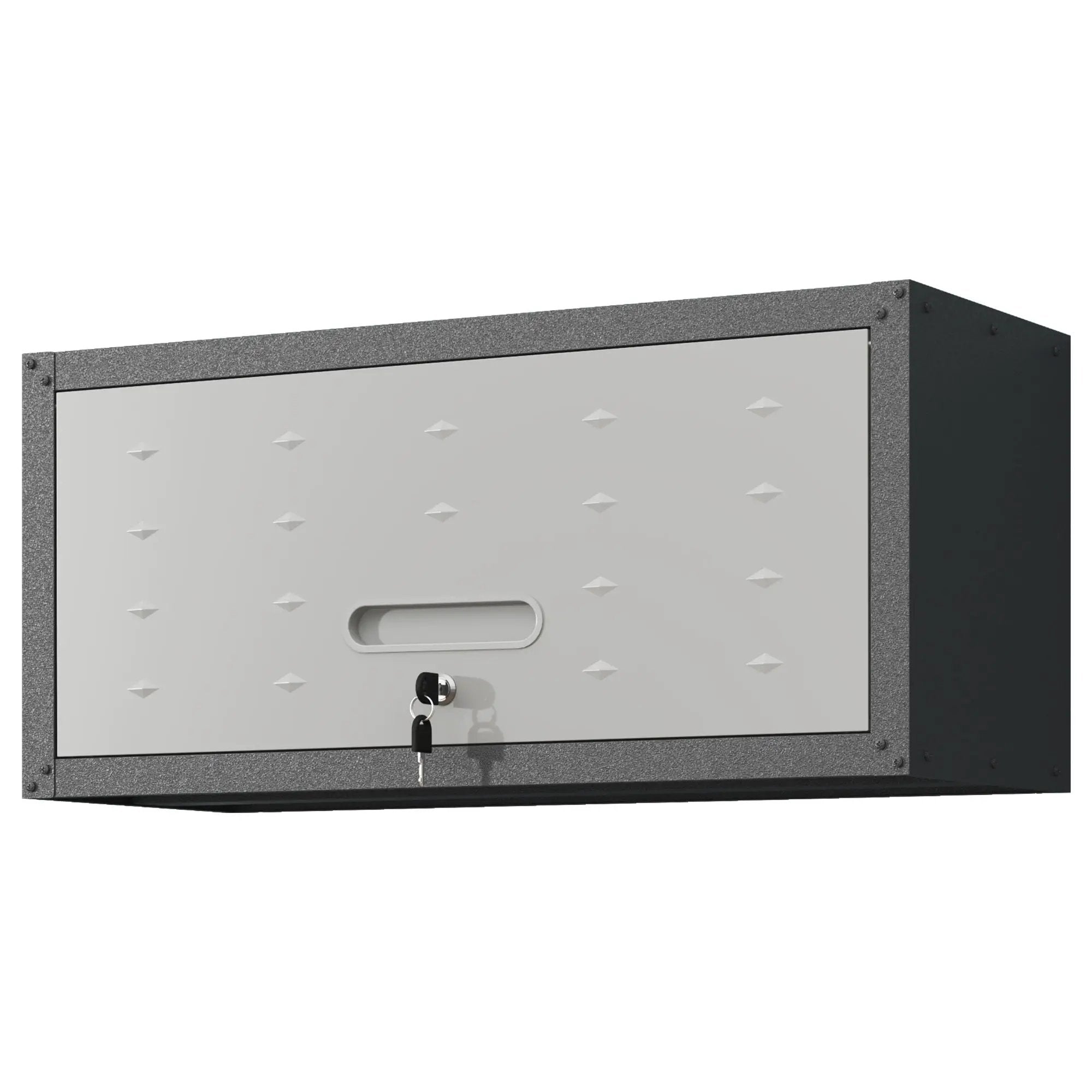 Heavy Duty Metal Wall Mounted Tool Storage Cabinet Steel Metal Garage Storage Cabinet - Black / Gray by HouseOfZazla