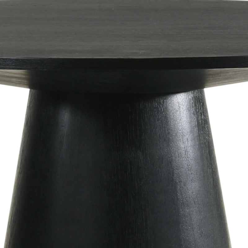 Froja - Manufactured Wood Round Dining Table - Black by HouseOfZazla