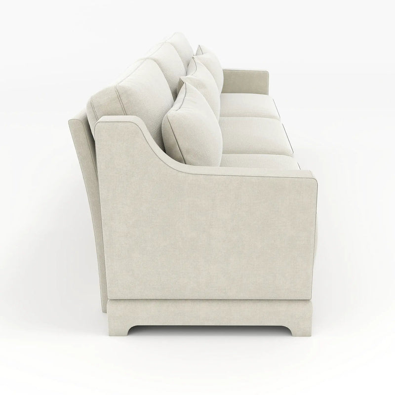 Elegant Sofa With Ergonomic Design And Lumbar Pillows