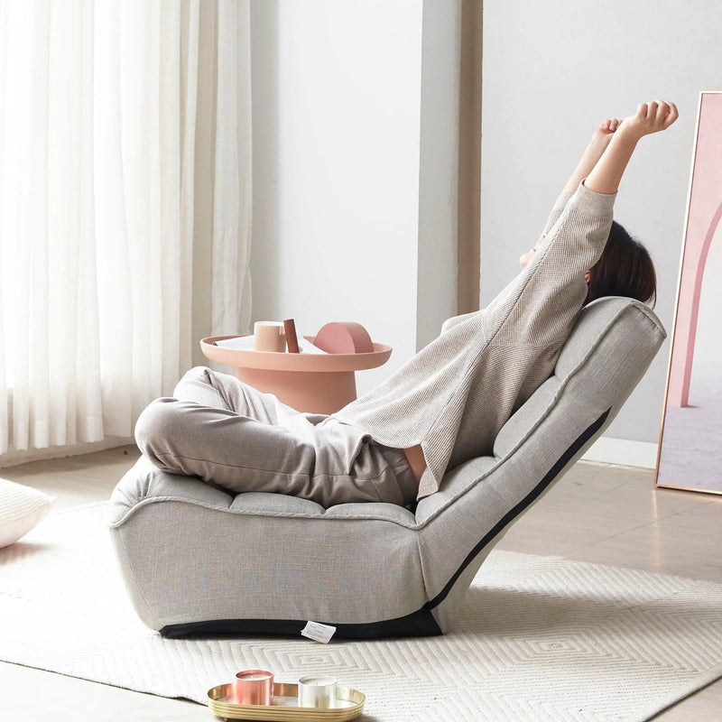 Reclining Japanese Chair Lazy Sofa Tatami Balcony Adjustable Chair by Unique Piece Furniture