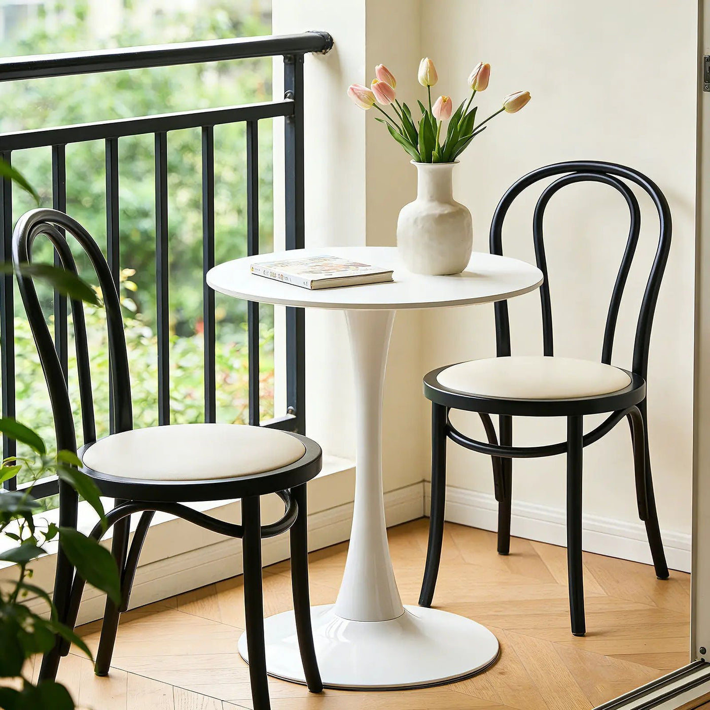 Round Dining Table With Tulip Style Base by HouseOfZazla