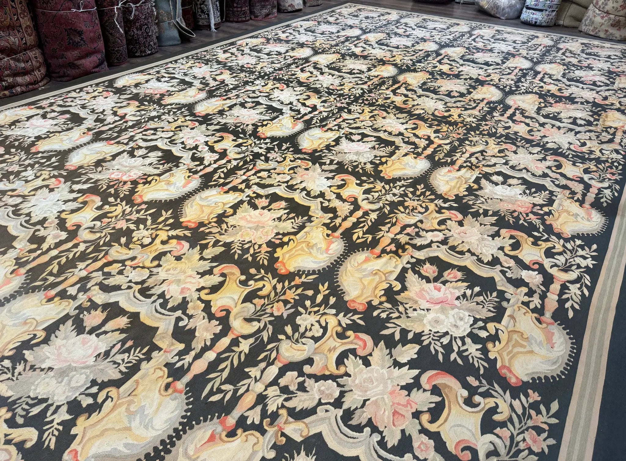 Palace Size Aubusson Rug 12x18 by Jewel Rugs