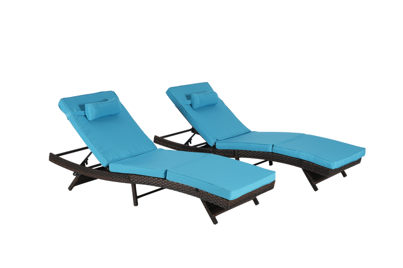 Outdoor Wicker Reclining Chair Set of 2 by HouseOfZazla
