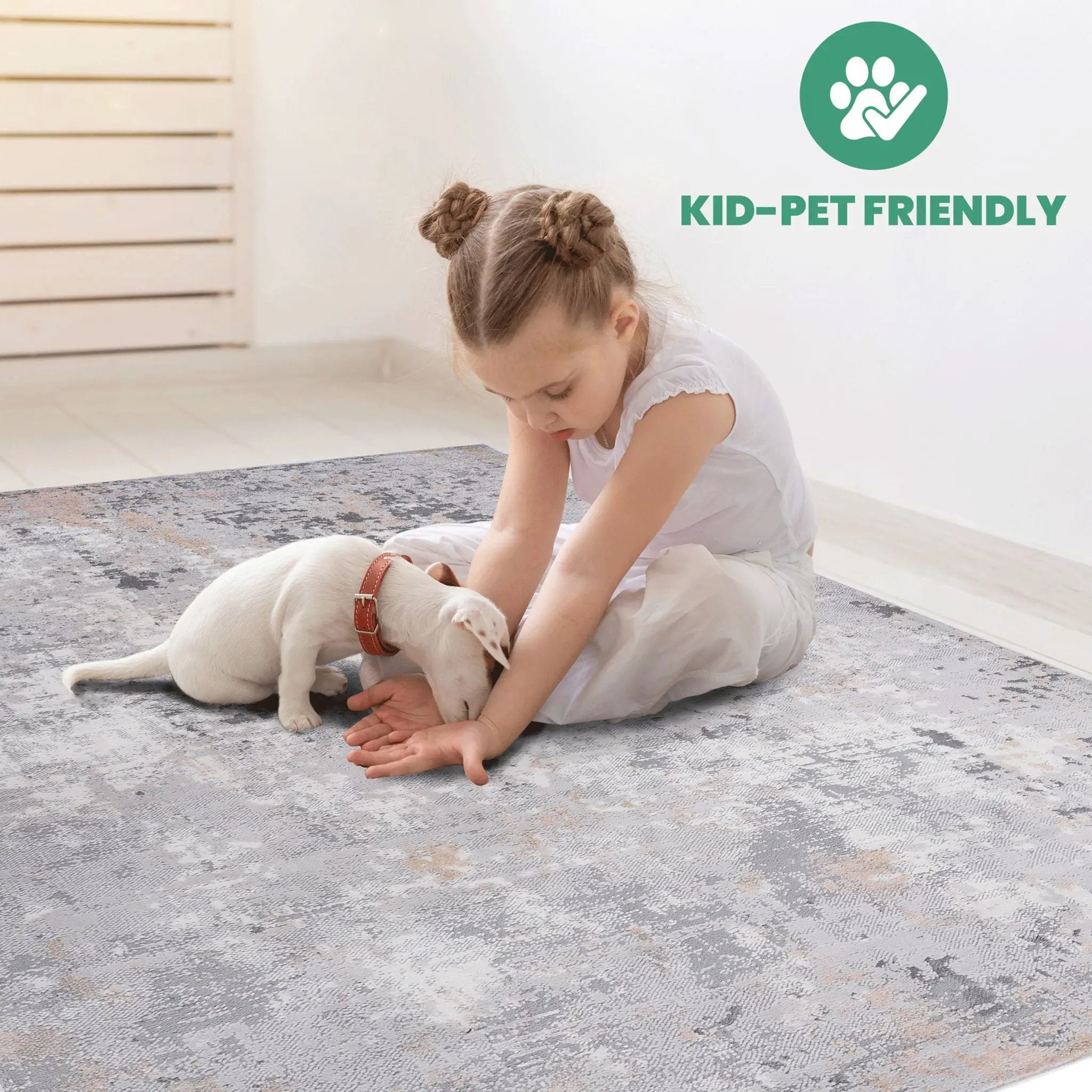 Marfi - 8' X 10' Abstract Area Rug - Gray / Multi by HouseOfZazla