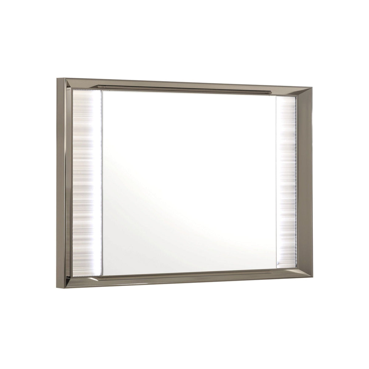 White LED Mirror with Built-In Lighting and Frame, photo 4 of 5