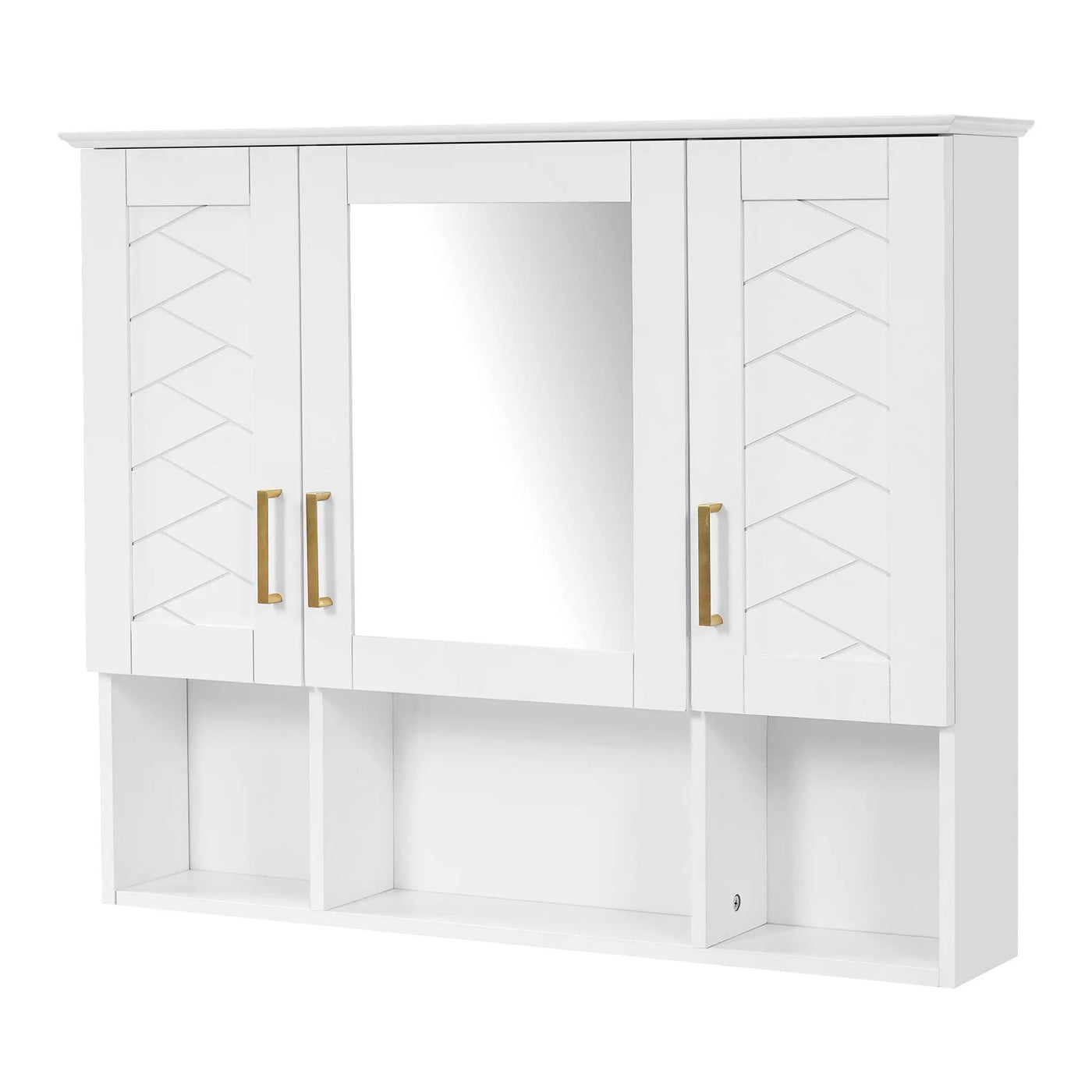 Modern Wall Mounted Medicine Cabinet with Adjustable Shelves and Soft Close Doors by HouseOfZazla