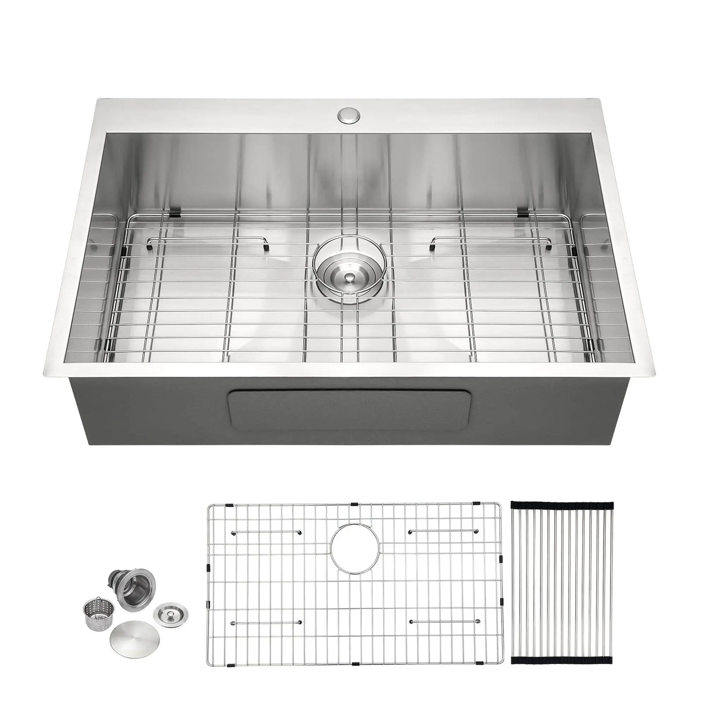 Stainless Steel Drop In Kitchen Sink, Topmount by HouseOfZazla