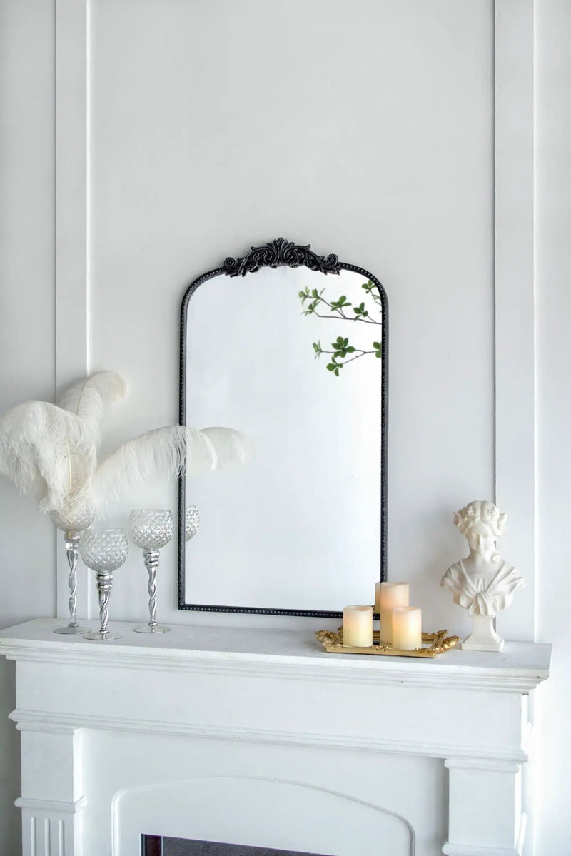 Arch Mirror, Baroque Inspired Wall Decor For Bathroom, Bedroom, Living Room by Unique Piece Furniture