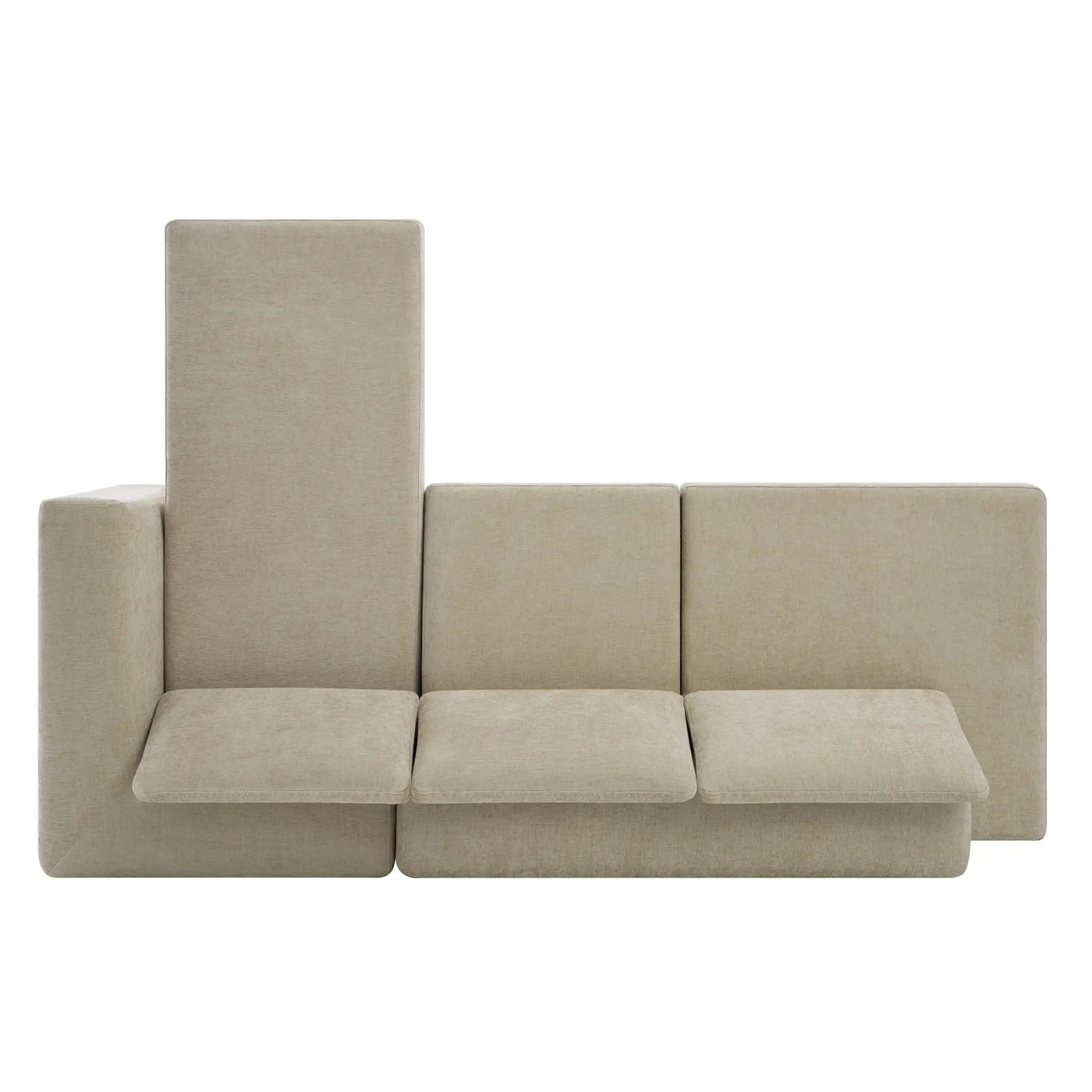 L-Shaped Modular Sofa With Double Layer Cushion by HouseOfZazla