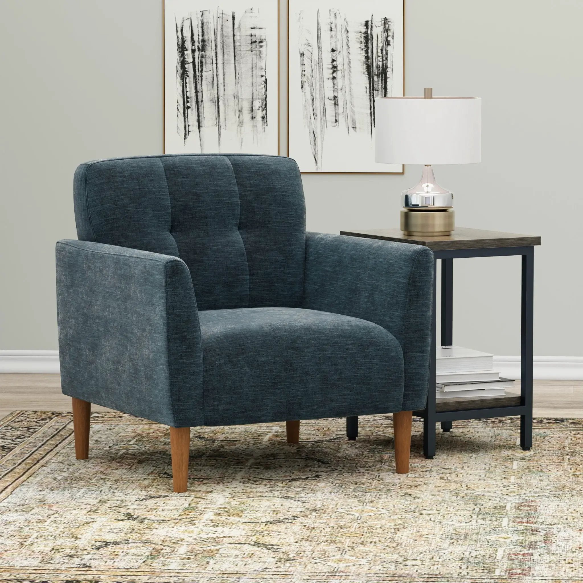 Accent Chair, Transitional - Blue by Unique Piece Furniture