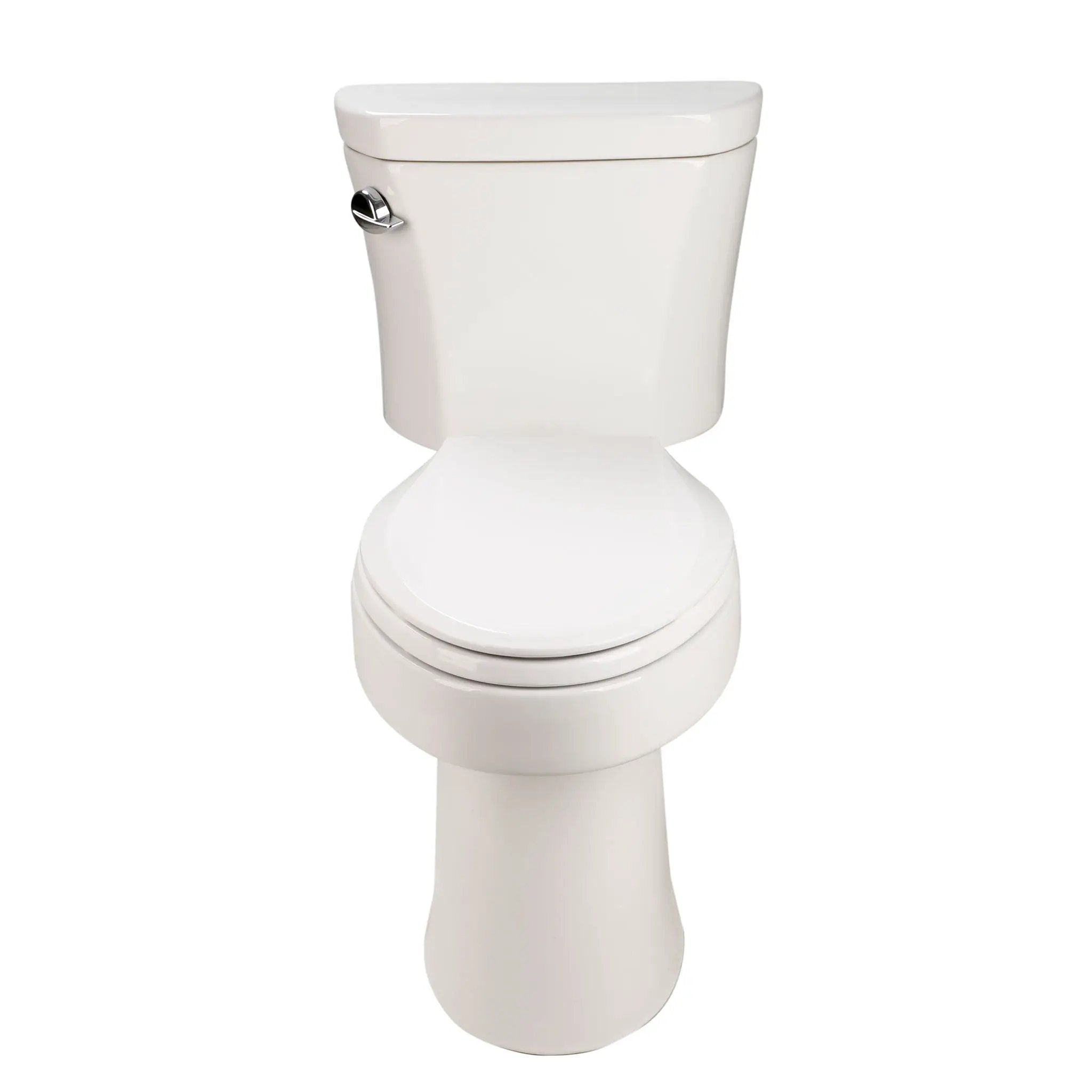 Gloss 2 Piece Toilet With 1.28 Gpf Tornado Flush, Rimless Bowl, Soft Closing Seat - Gloss White by HouseOfZazla