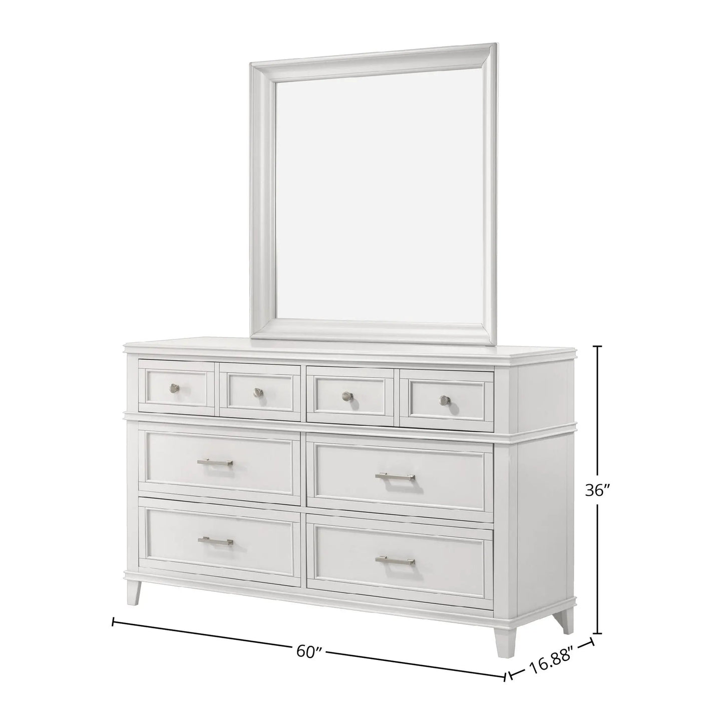 6 Drawer Dresser, Ample Storage by HouseOfZazla