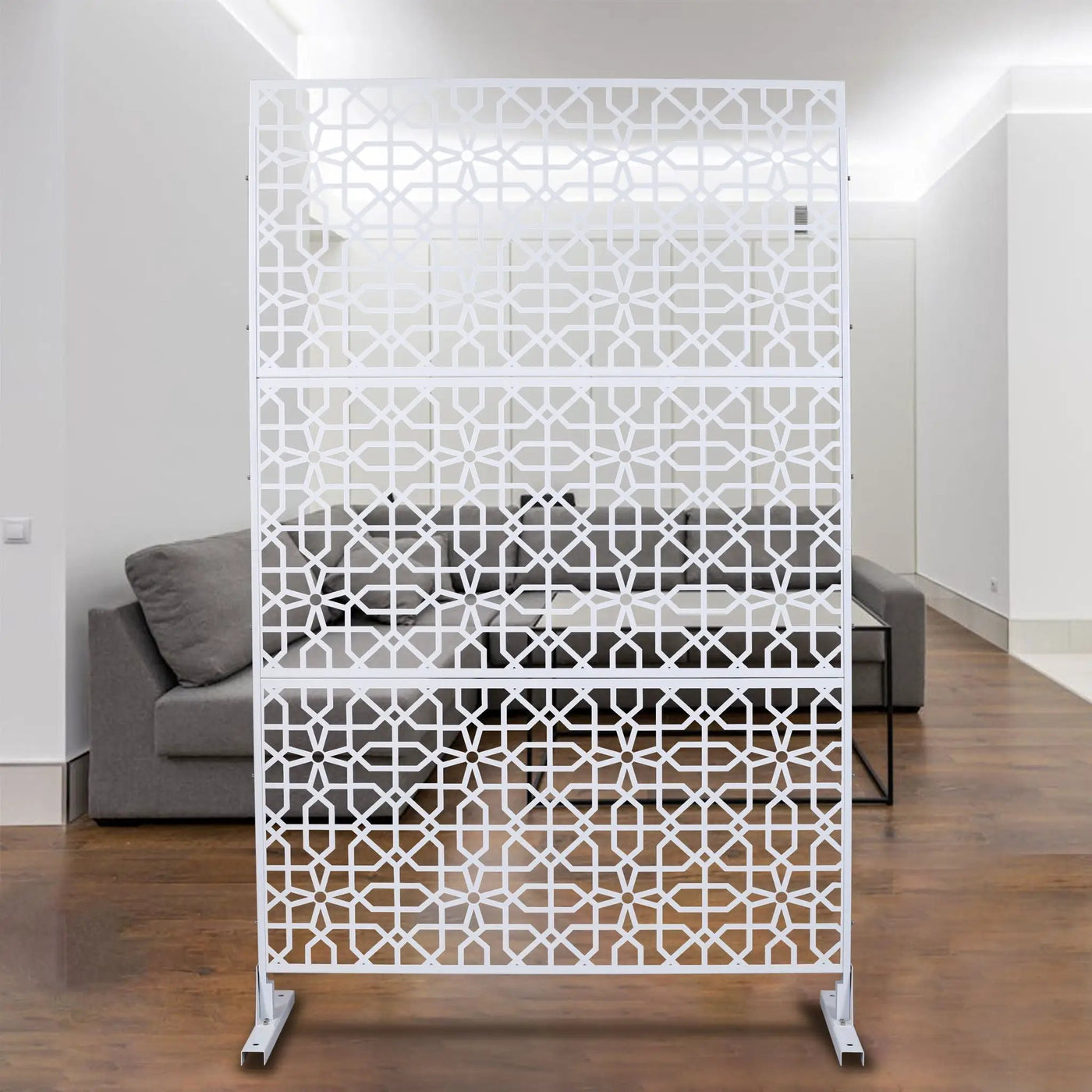 Outdoor & Indoor Metal Freestanding Decorative Privacy Screen by HouseOfZazla