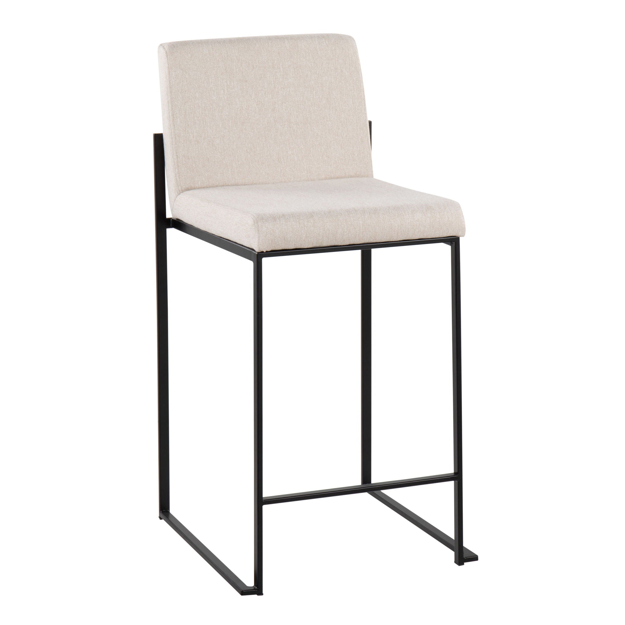 Fuji - Contemporary Modern Elegance, High Back Counter Stool by HouseOfZazla