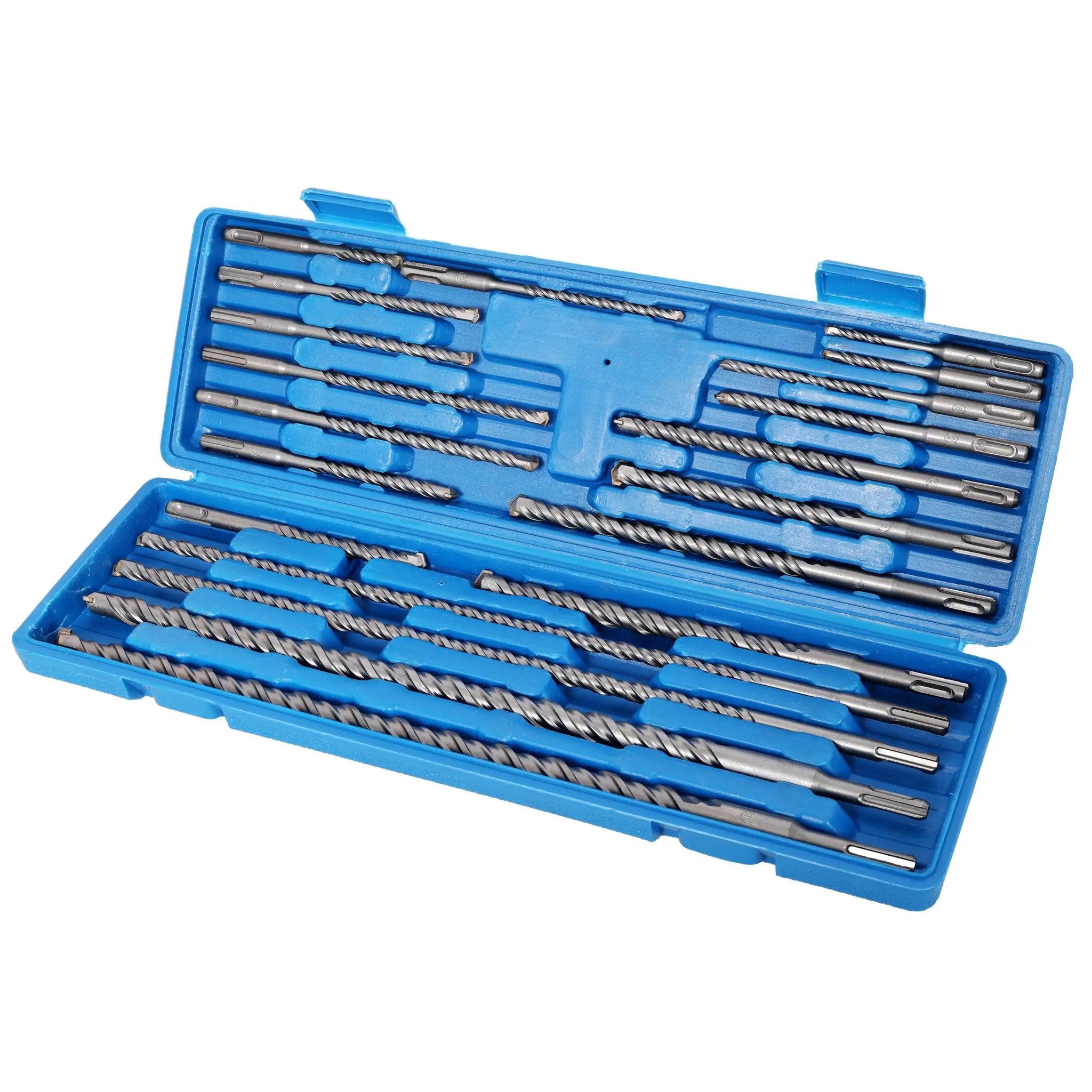 20pcs Impact Hammer Drill Bit Set, SDS Plus, Carbide Tipped with Storage Case by HouseOfZazla