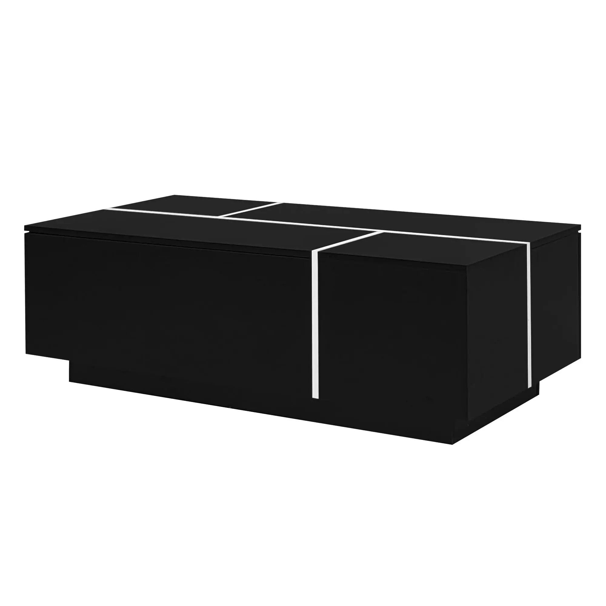 Extendable Coffee Table With 2 Hidden Storage Space And 2 Drawers For Living Room by Unique Piece Furniture
