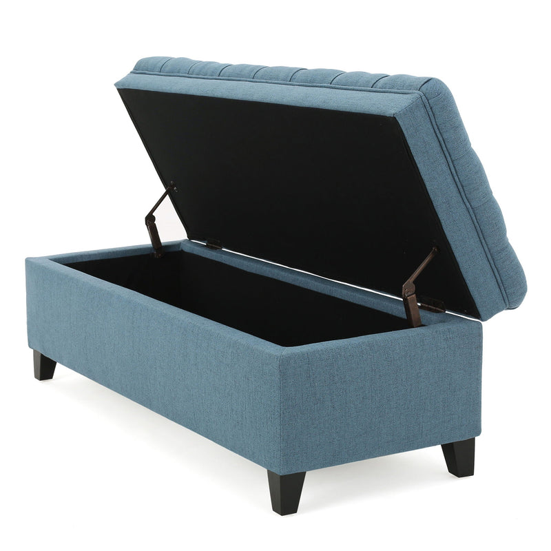 Juliana Storage Ottoman With Birch Legs by HouseOfZazla