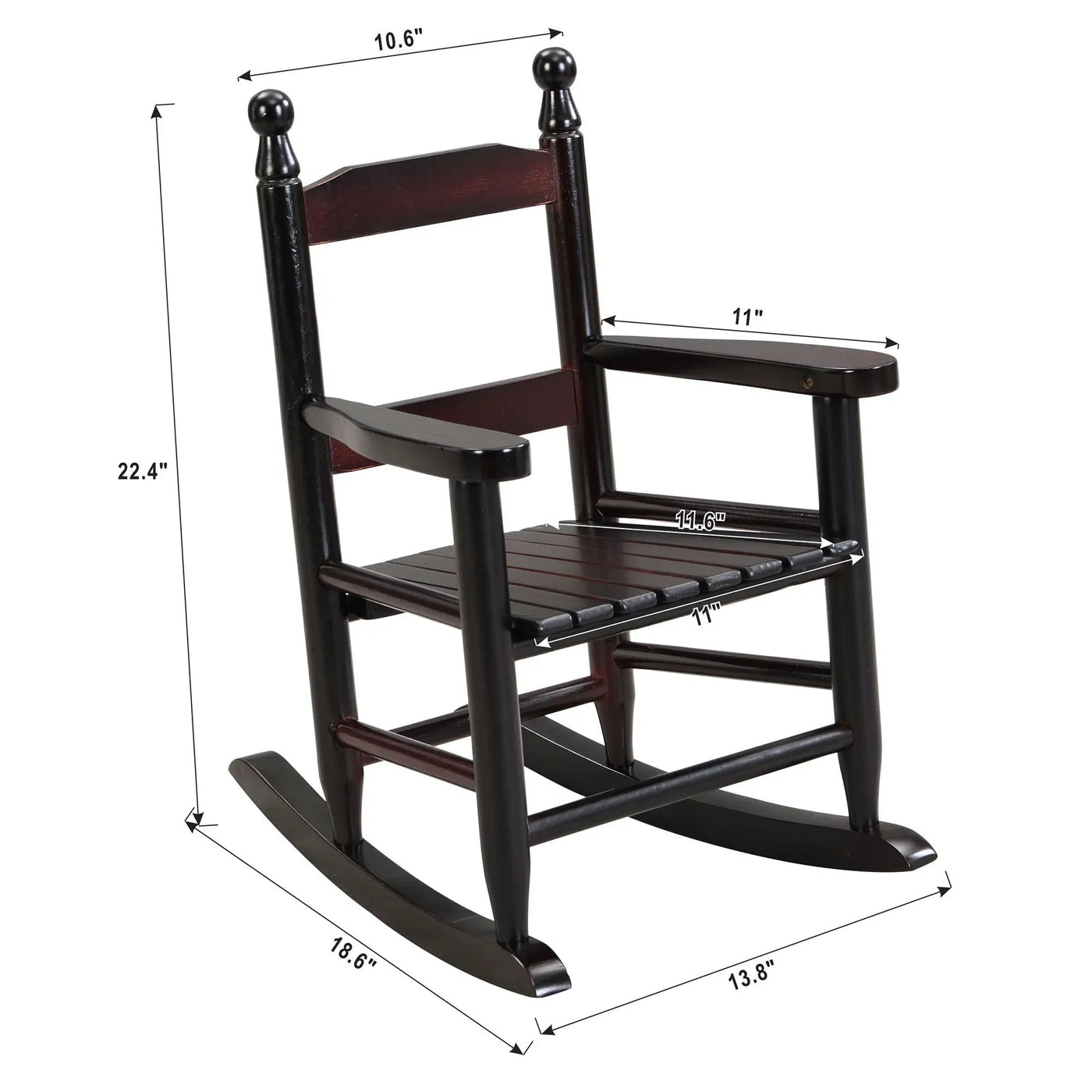 Children's Rocking Chair Indoor Or Outdoor, Suitable For Kids, Durable by HouseOfZazla