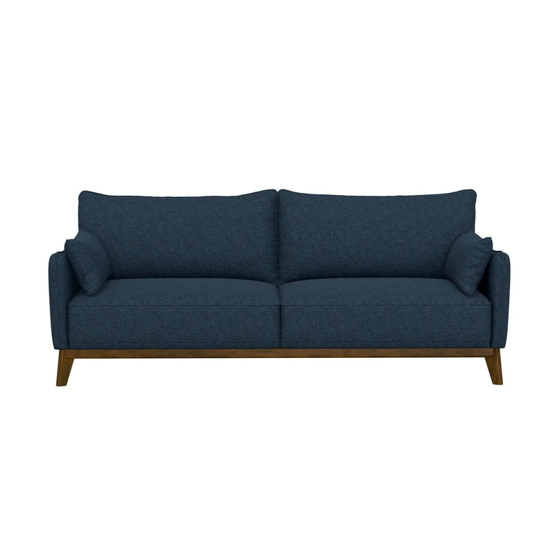 Sofa Wide With Attached Legs - Blue by HouseOfZazla