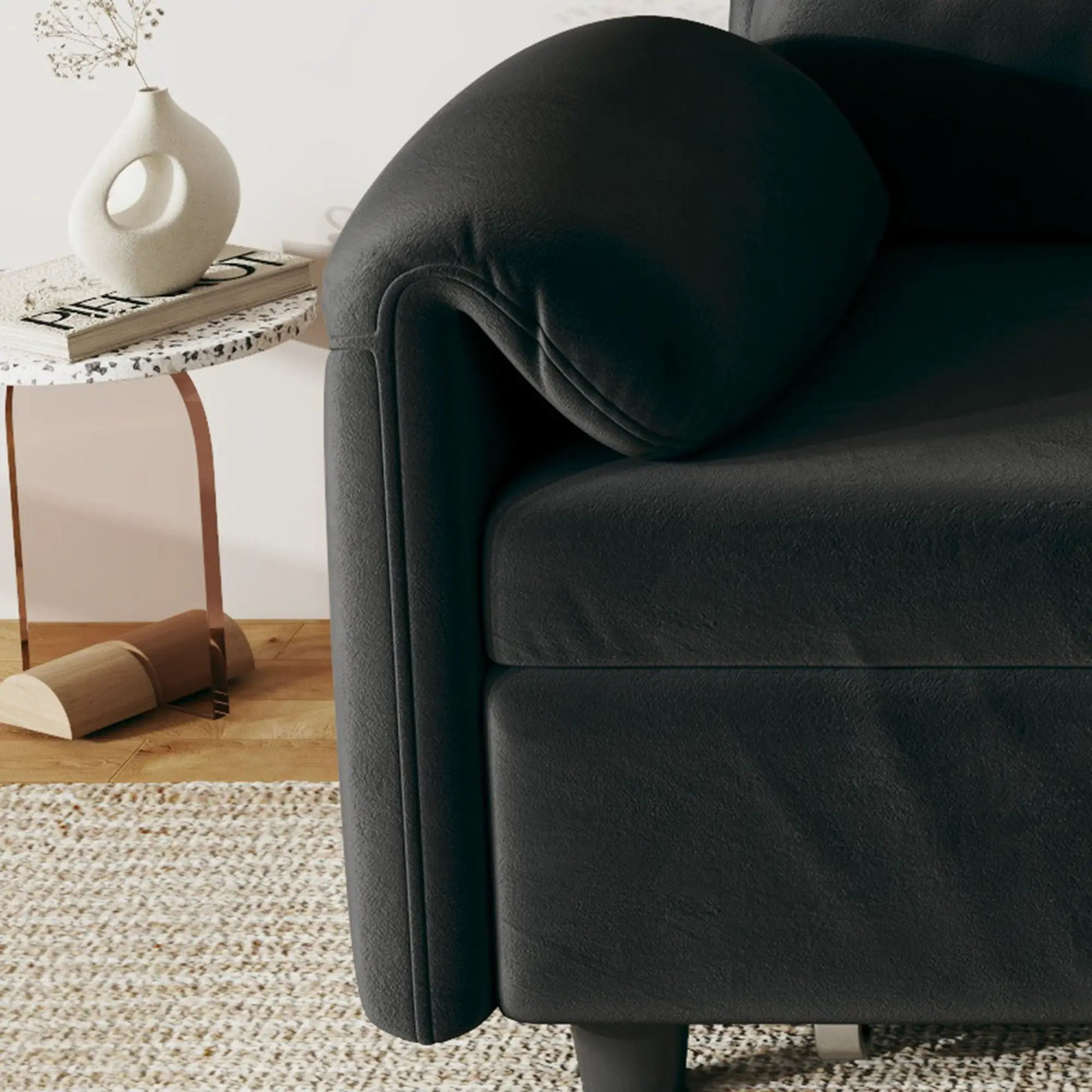 Sofa, Dual Purpose Lounge With Retractable Queen Size Bed by HouseOfZazla