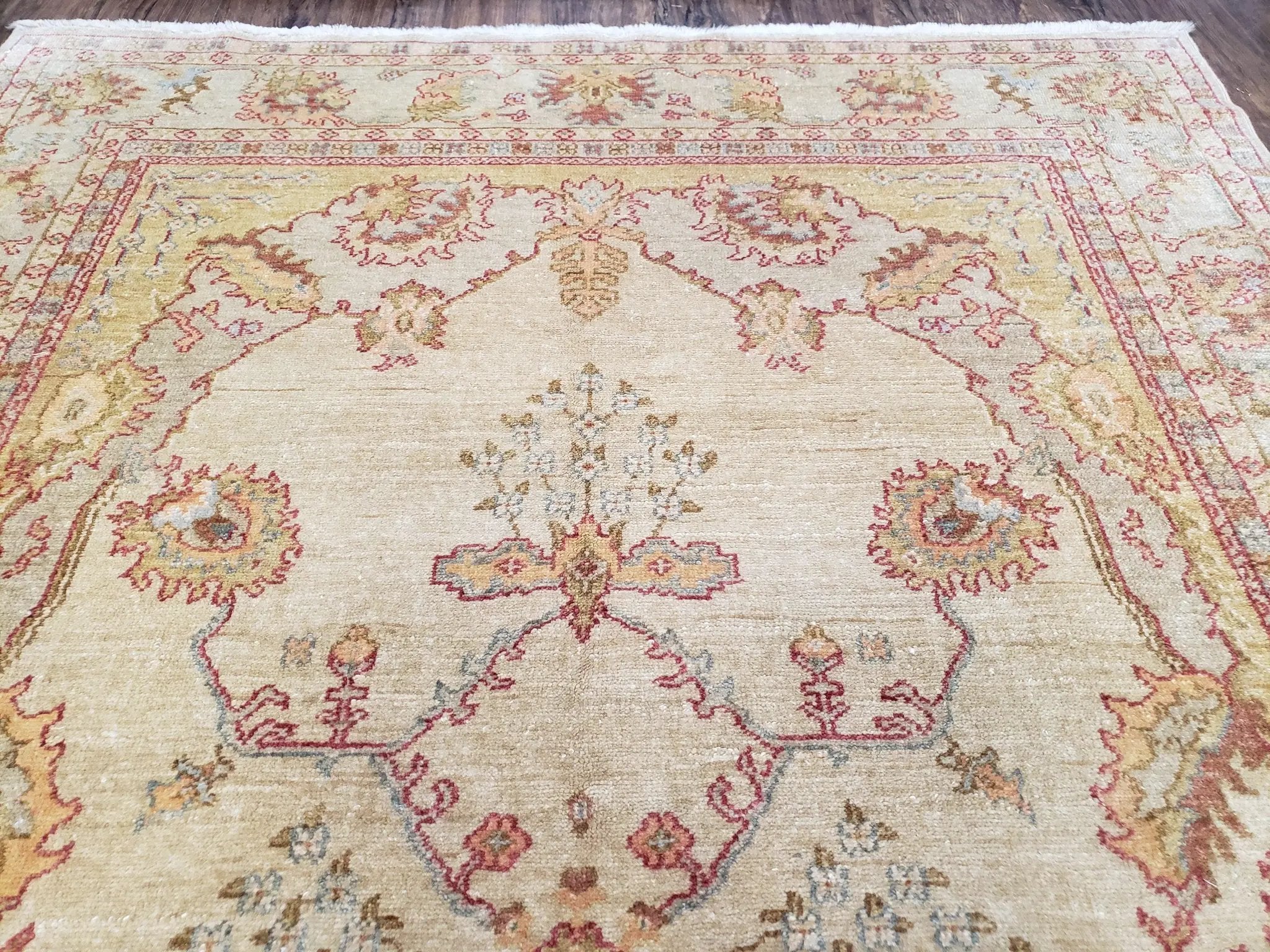 6x9 Turkish Oushak Rug, Wool Rug, Hand Knotted by Jewel Rugs
