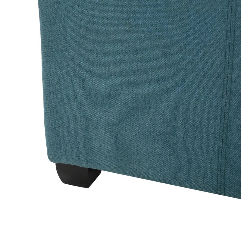 Tufted Square Storage Ottoman, Dark by HouseOfZazla