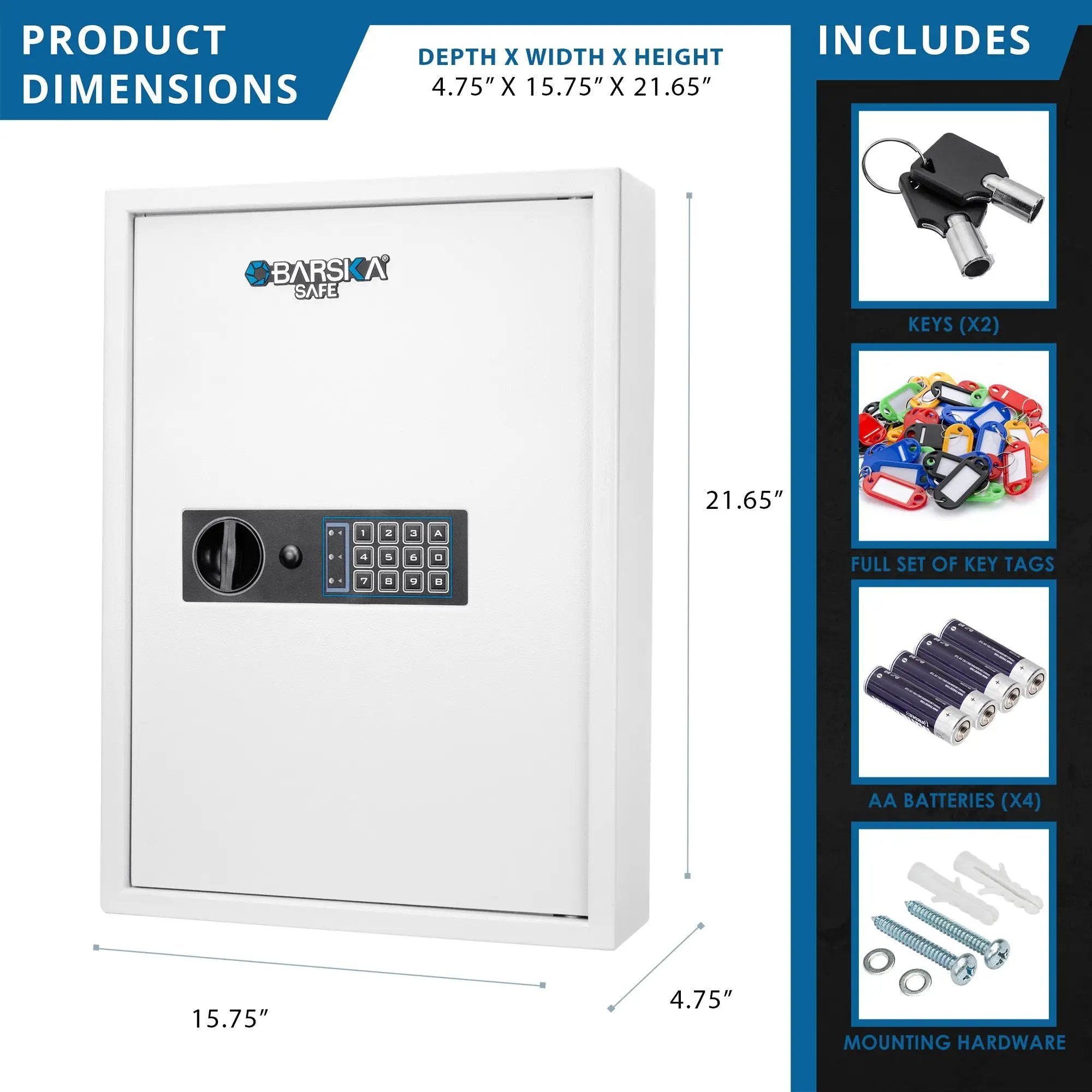Key Cabinet Digital Keypad Wall Safe by HouseOfZazla