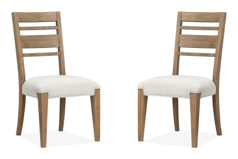 Plum Creek - Upholstered Side Chair With Wood Back (Set of 2) by Unique Piece Furniture