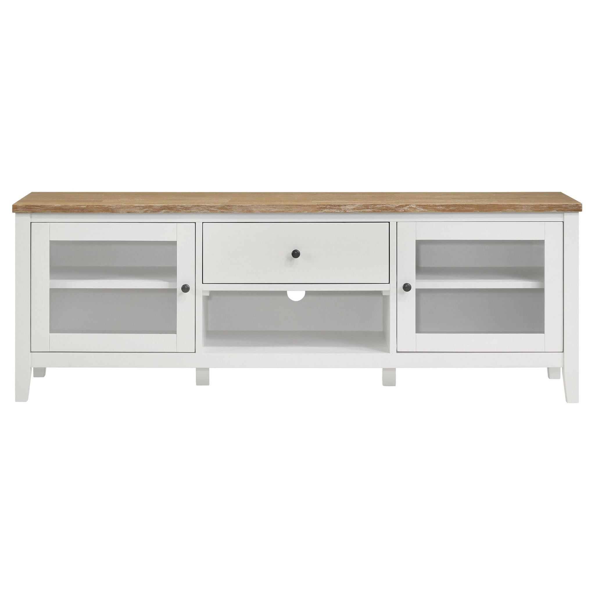 Evanston - 3 Piece 67" TV Stand - White by HouseOfZazla
