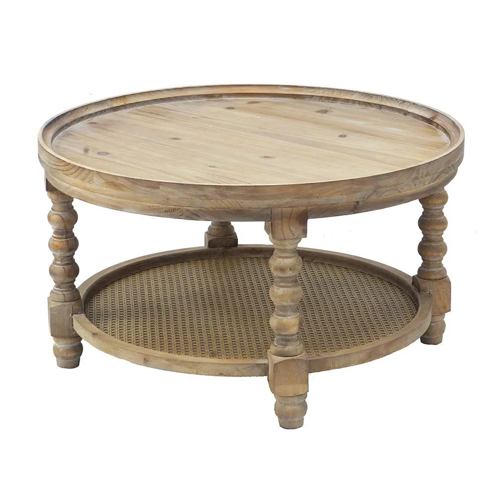 Round 2 Tiered Side Tabel, End Tabel For Lving Room Bedroom Entryway by HouseOfZazla